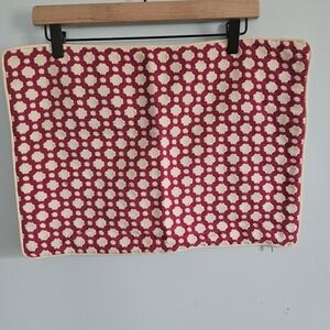 Ryan Studio Pink and Cream Geometric Accent Pillow